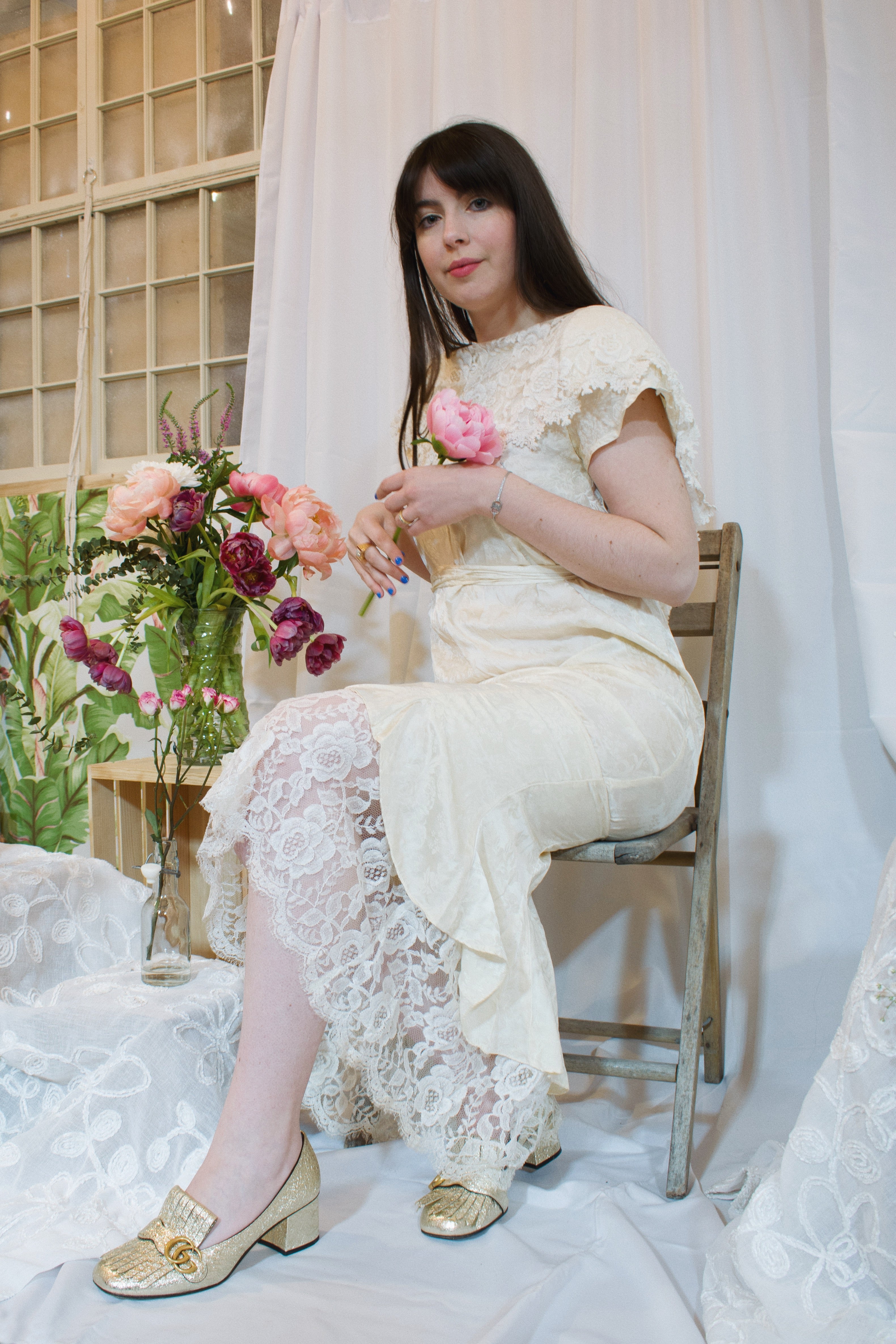 Silk Jessica McClintock Dress chicbeatvintage Silk Jessica McClintock Dress chicbeatvintage